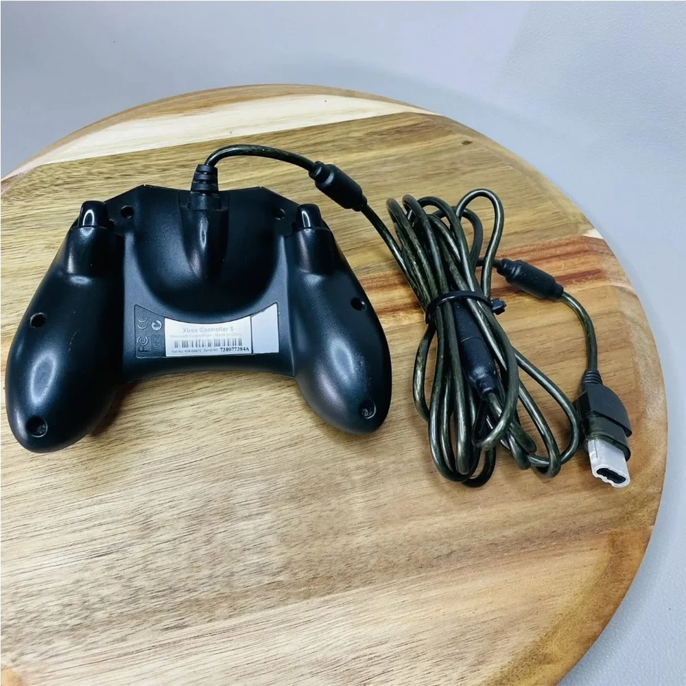Microsoft XBOX Original OEM Controller Type S Black Wired With Breakaway